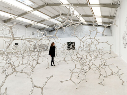 Loris Cecchini, Exhibition view. Courtesy of Galleria Continua