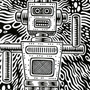 Prof. Bad Trip (Gianluca Lerici), Senza titolo (Robot) (detail), 1996. Mit freundlicher genehmigung von Mart