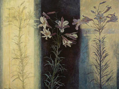 Victoria Crowe, Ordered Reflection, oil on linen, 101.5 x 127 cm