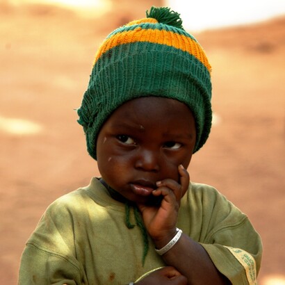 Bambino del Burkina Faso