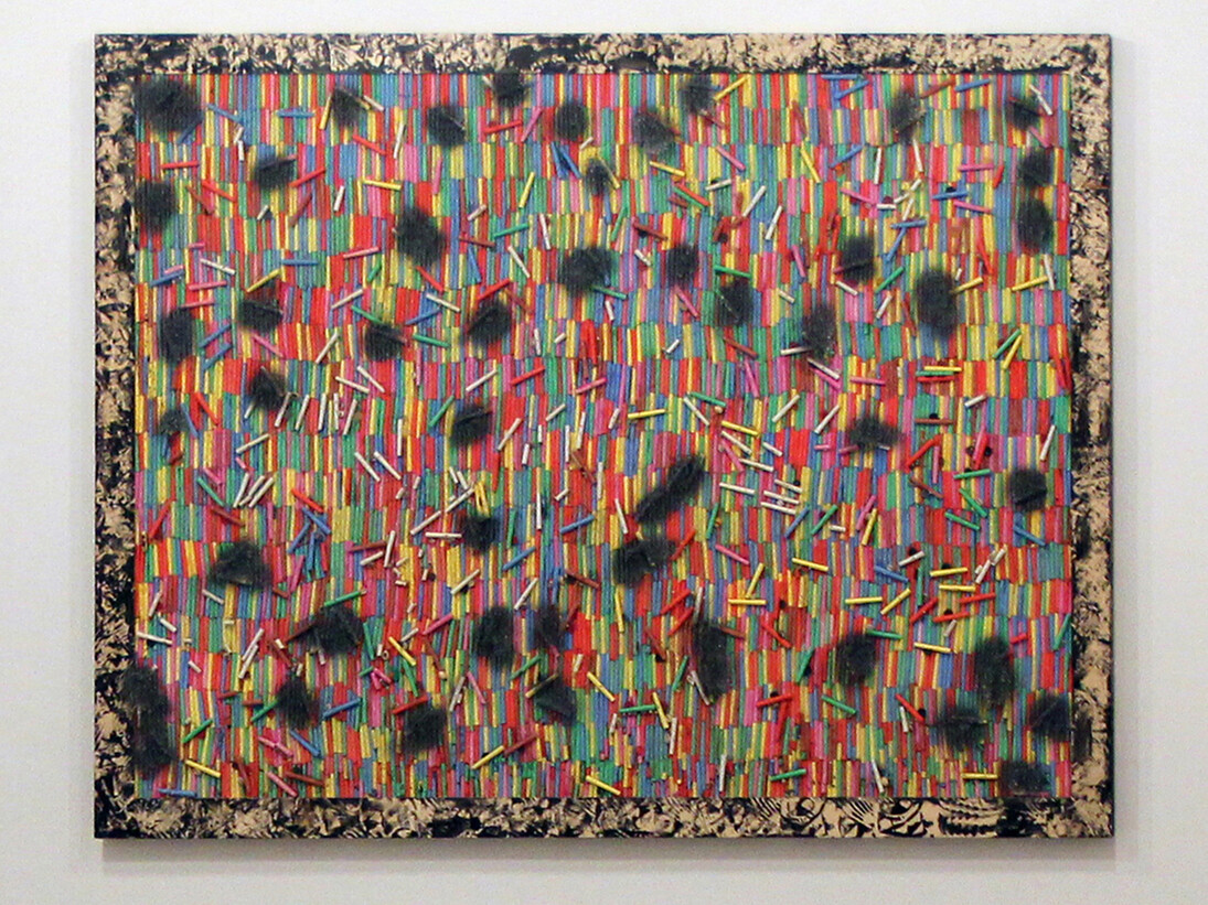 Pascale Marthine Tayou, Chalks and pins P, 2011 , Chalks and pins,  Photo: Henrik Andersson, Courtesy : Galleria Continua, San Gimignano / Beijing / Les Moulins