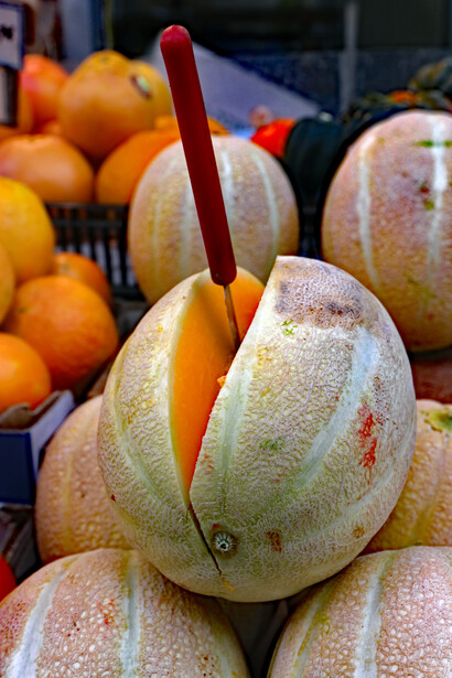 Fresh fruits at Mahane Yehuda market. Photo by Carrie Hart