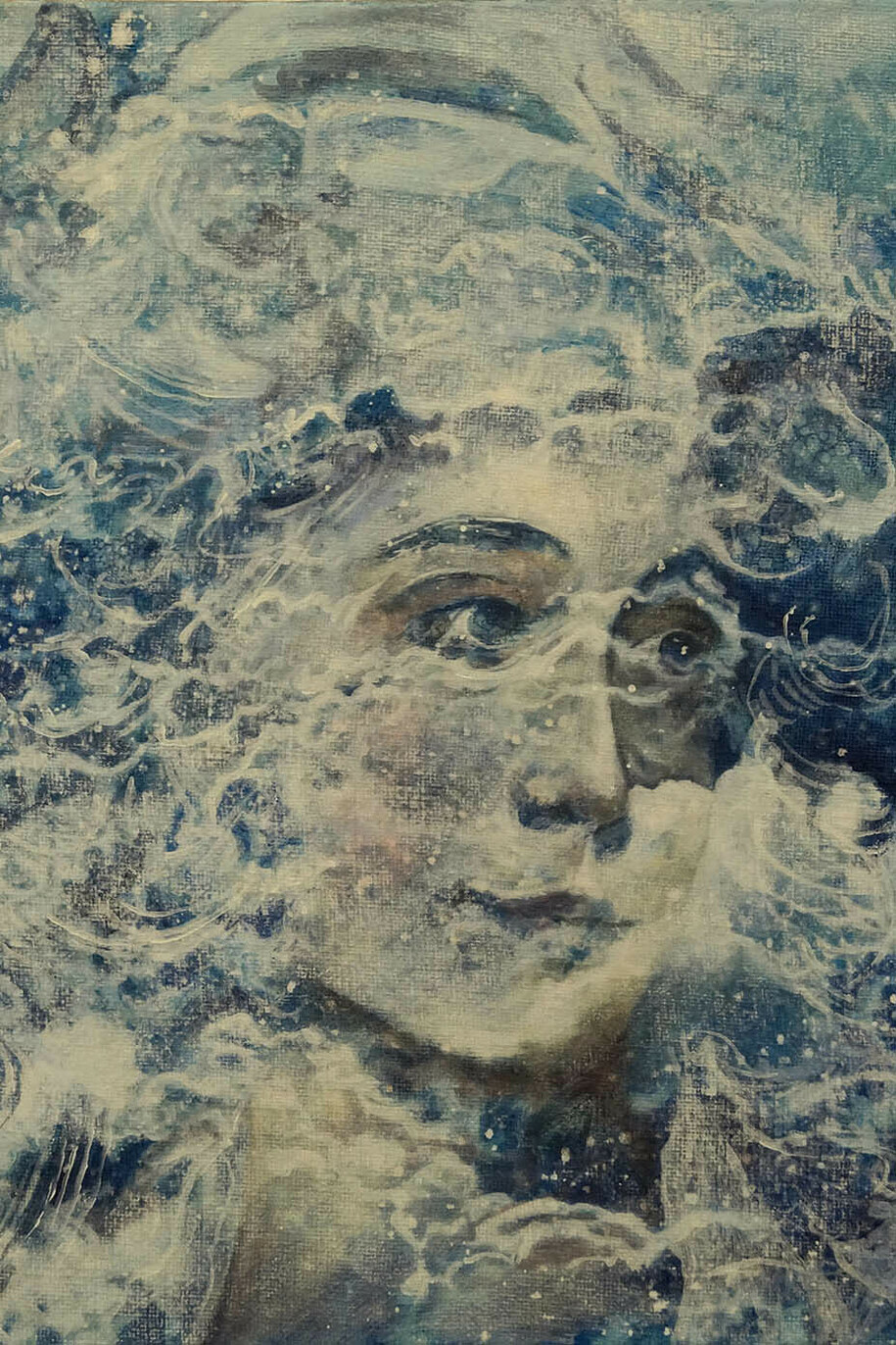 Geoff Diego Litherland, Gaia Forever, Oil on Canvas, 28 x 30 cm