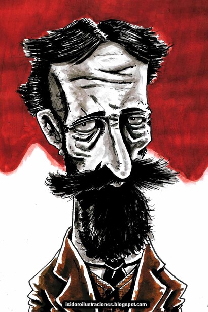 Caricatura de Horacio Quiroga por Isidoro Reta