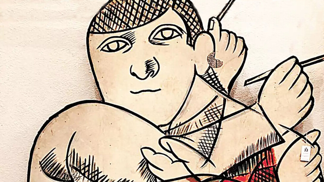 José Luis Cuevas, Mural efímero (detalle)