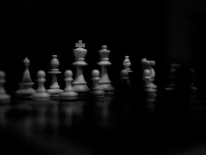 Jogo, entre um xadrezista ucraniano e um xadrezista russo