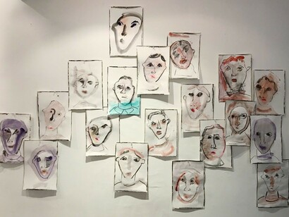 The Glass Facade, Exhibition view. Courtesy of Blue Lotus Gallery