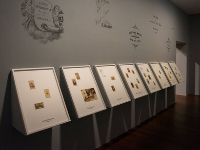 Bilderwende. Zeitenwende. Geschichte der frühen fotografie in Salzburg (1839–1877), ausstellungsansicht. Mit freundlicher genehmigung des Museum der Moderne