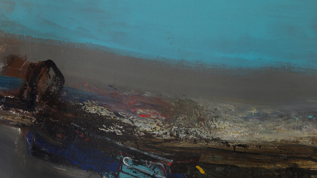 Joan Eardley, Sea at Catterline, 1960, oil on board, 71 x 119 cm