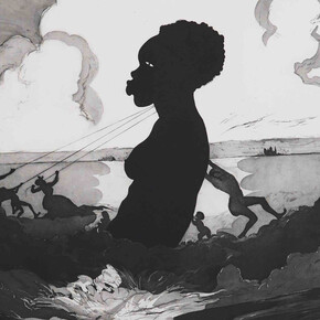 Kara Walker, Resurrection story With patrons (detalle), 2017. Cortesía de la Fundación Proa