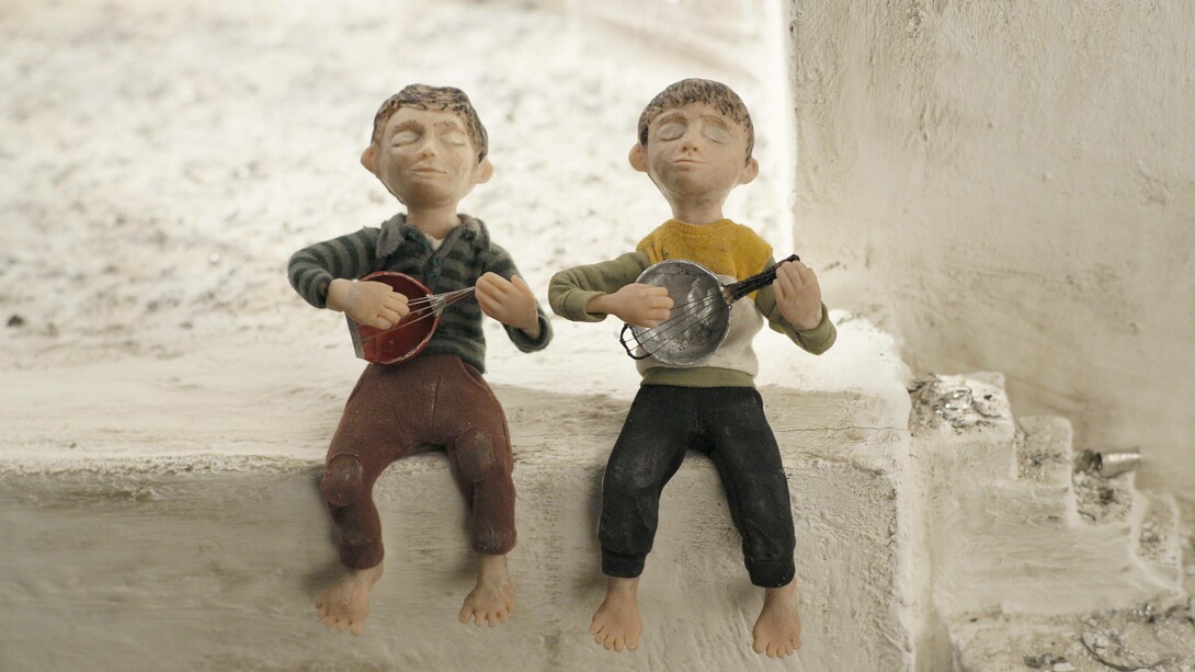 A still from the animated film "Ayny" by Palestinian director Ahmad Saleh