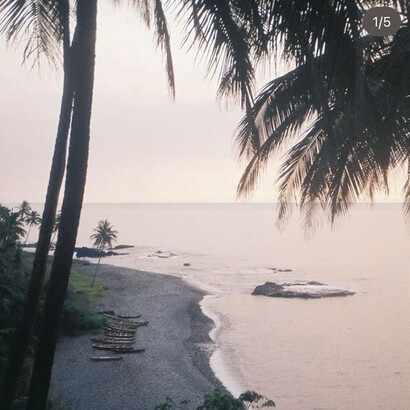 The shores of São Tomé and Príncipe