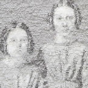 Nathalie Boutté, Les fillettes (détail), 2017. Avec l'aimable autorisation de la galerie Magnin-A