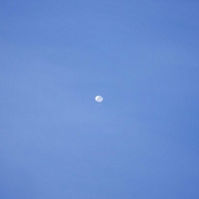 Chinese spy balloon passing southwest of Charlotte, NC, on the morning of February 4, 2023