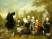 William Hogarth, Ritratto di gruppo con Lord John Hervey, circa 1738-1740, olio su tela, 101,6 x 127 cm, Ickworth, Suffolk, The National Trust. Crediti immagine: © National Trust Images/John Hammond