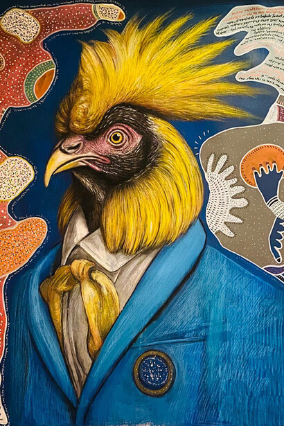 Thanasis Lalas, Τραγούδι πριν τον ήλιο (detail). Courtesy of Alma Contemporary Art Gallery