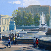 Wright, Morning Light,Trafalgar Square, 51 x 61 cm