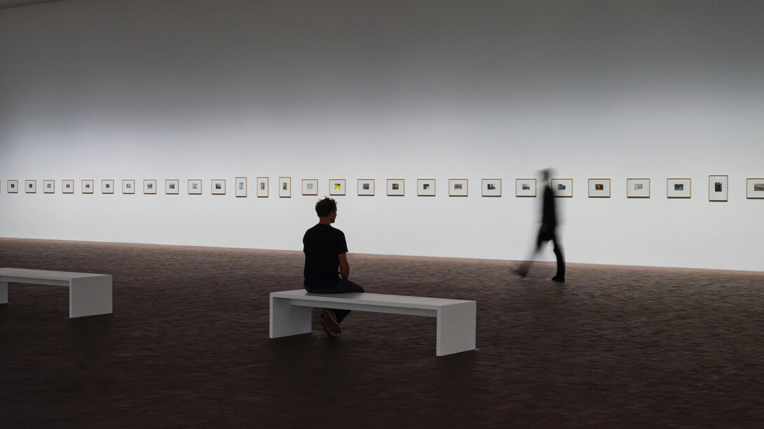 Gerhard Richter, Overpainted photographs, exhibition view. Courtesy of LUMA Arles
