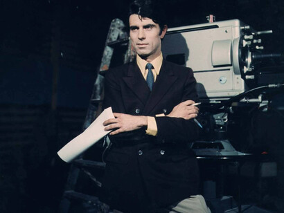 Jesús Hermida en los estudios de Televisión Española