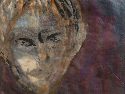 Mira Schor, The self (Provincetown, July 1, 2024) (detail), 2024. Courtesy of Lyles and King Gallery