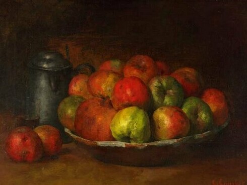 Gustave Courbet, Natura morta con mele e melograni, 1871