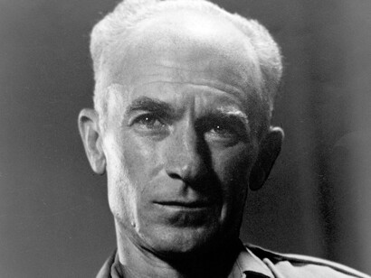 Ernest "Ernie" Pyle in 1945. He was an American journalist and war correspondent who is best known for his stories about ordinary American soldiers during World War II