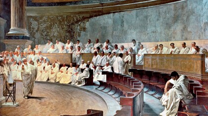 Cesare Maccari, Cicerone denuncia Catilina