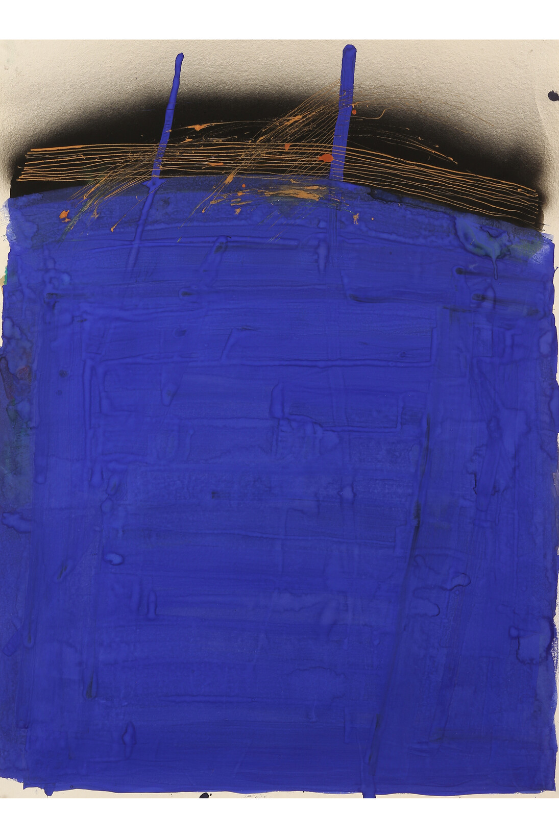 Shaun O'Dell, ultra.2, 2014, Gouache on paper mounted on canvas mounted on panel, 30 x 22 in. Courtesy: Susan Inglett Gallery, NYC.