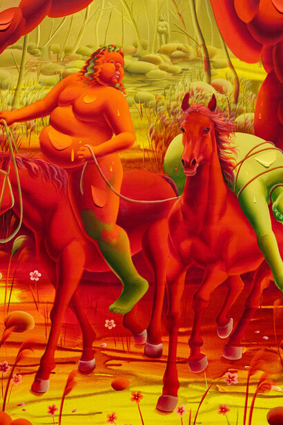 Hyegyeong Choi, Active pursuit (detail), 2026. Courtesy of Harper’s