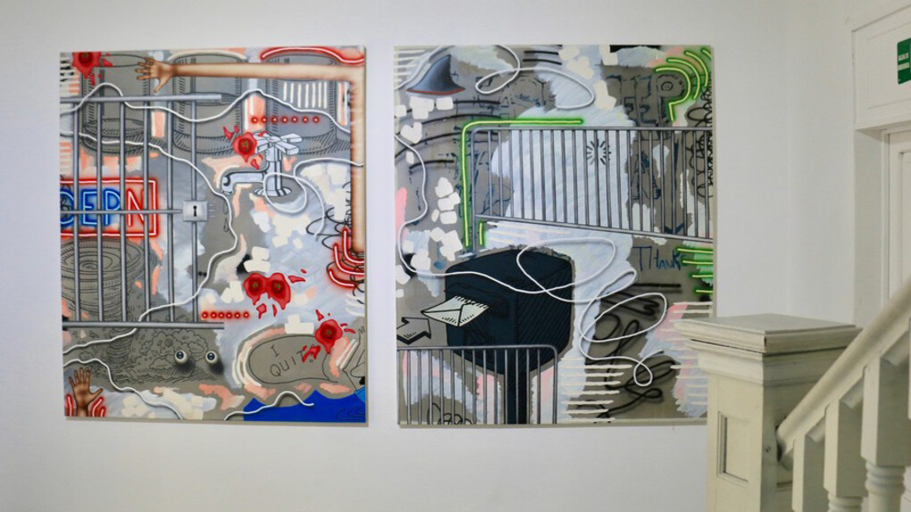 Postcards from America, exhibition view. Courtesy of Celaya Brothers Gallery
