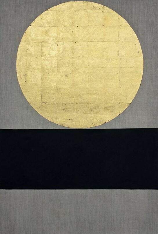 Patrick Scott, Meditation Painting 28, 2006, Gold Leaf & acrylic on unprimed Canvas, 122 x 81 cm, Collection Irish Museum of Modern Art, Donation, the artist, 2013