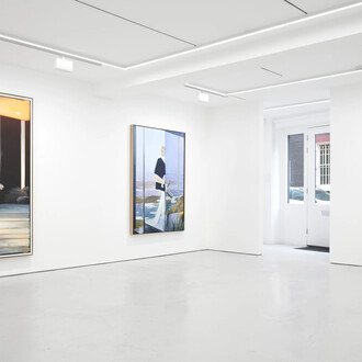 Jonathan Wateridge, Vanishing poin, exhibition view. Courtesy of GRIMM 