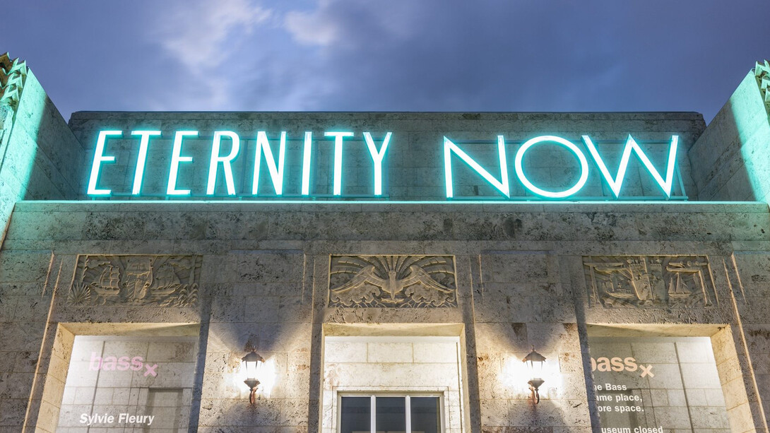 Sylvie Fleury. Eternity Now. Courtesy of The Bass 