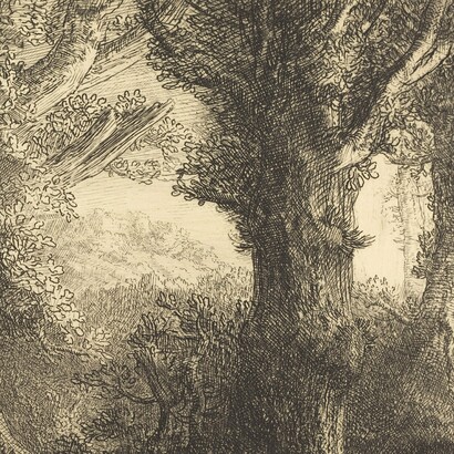 Alphonse Legros, "En el bosque de Conteville", 1943