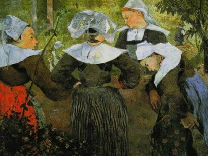 Paul Gauguin, _Les Quatre Bretonnes_, 1886, huile sur toile, 71,8 x 91,4 cm, Neue Pinakothek, Munich