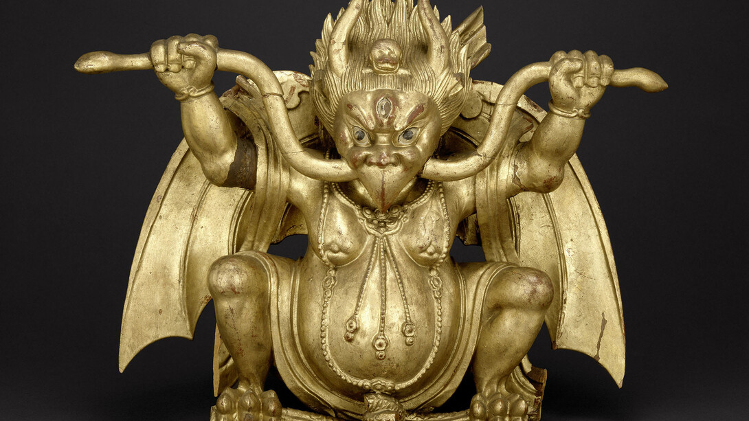 Garuda, Gilded and lacquered wood, Tibet, 18th century (c) The Trustees of the British Museum