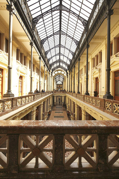Interior del Palacio de los Tribunales de Justicia, Santiago de Chile, Chile