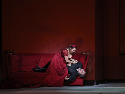 Una scena della Tosca