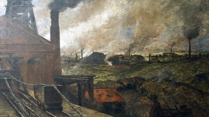 Constantin Meunier (1831-1905), «Black Country – Borinage», finales del siglo XIX, óleo sobre lienzo. Museos Reales de Bellas Artes de Bélgica