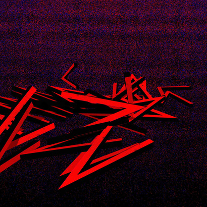 Bernar Venet, Generative angles painting – red 6, 2024. Courtesy of Art Museum Riga Bourse