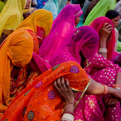  Mulheres indianas manifestando a sua dor