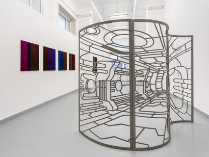 Rita Süveges, Eight minutes until sunlight arrives, exhibition view. Courtesy of acb Gallery