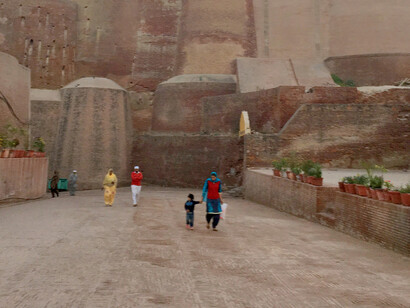 Entry walkway inside the Razia Sultana Fort 