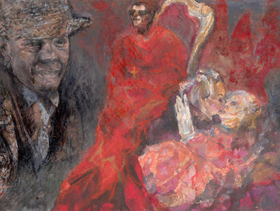 Tecniche artistiche. Anche l’arte Sacra è stata oggetto di studio e sperimentazione in questi anni, una forza espressiva carica di spiritualità ha trovato nel carboncino su carta ruvida un terreno fertile per le sue composizioni