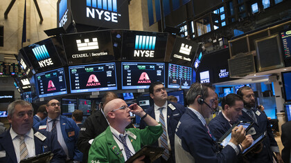 Traders en la Bolsa de Nueva York