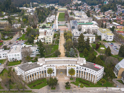 Vista aérea de la Universidad de Concepción, Chile