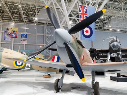 The Second World War, exhibition view. Courtesy of Ingenium. The Canada Aviation and Space Museum