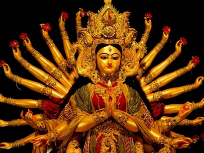 Durga Puja, mother of Ganesha and Kartikeya