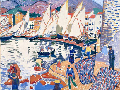 Andre Derain Secando las velas, 1905, Museo Pushkin, Rusia (detalle)