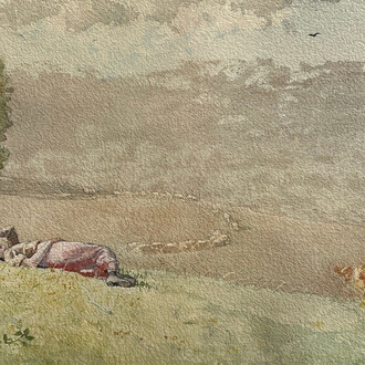 Winslow Homer, Daydreaming, 1880. Courtesy of Avery Galleries